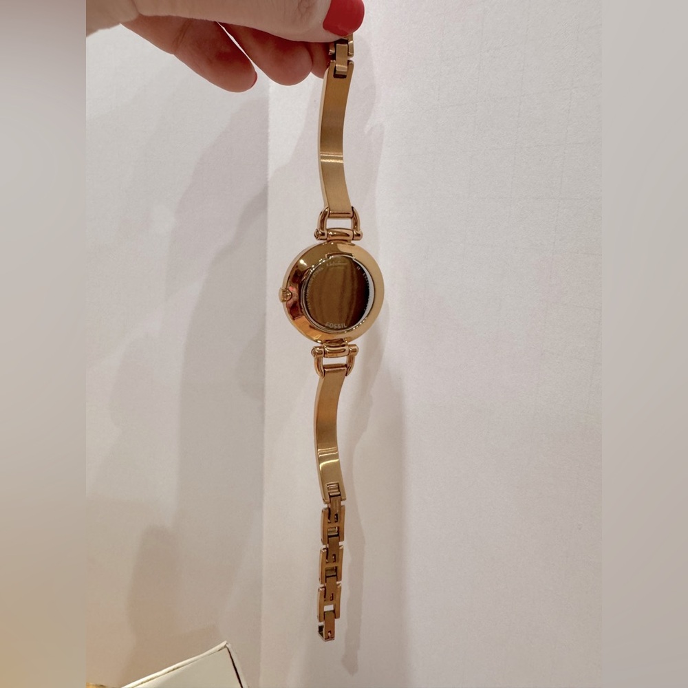 Fossil Rose Gold and pink Watch Early 2000s Y2k - Picture 2 of 6